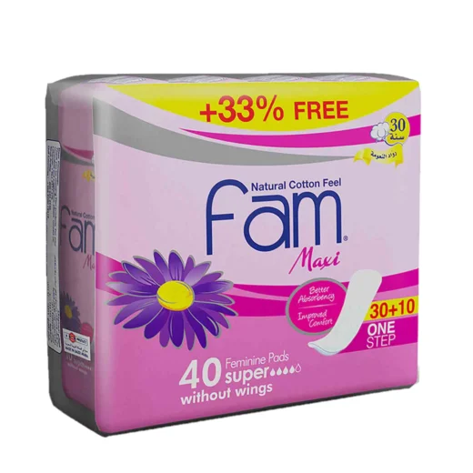 Fam 40 Feminine Pads without Wings