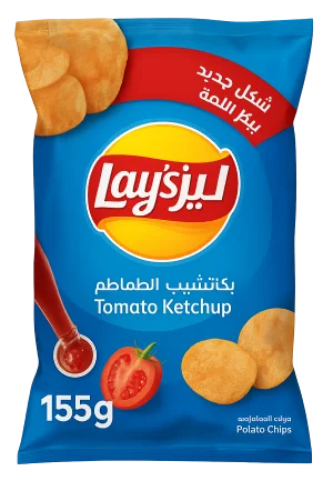 Lays Ketchup Potato Chips 155g