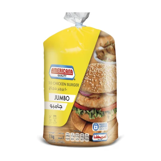 Americana Breaded Jumbo Chicken Burger 10 pcies